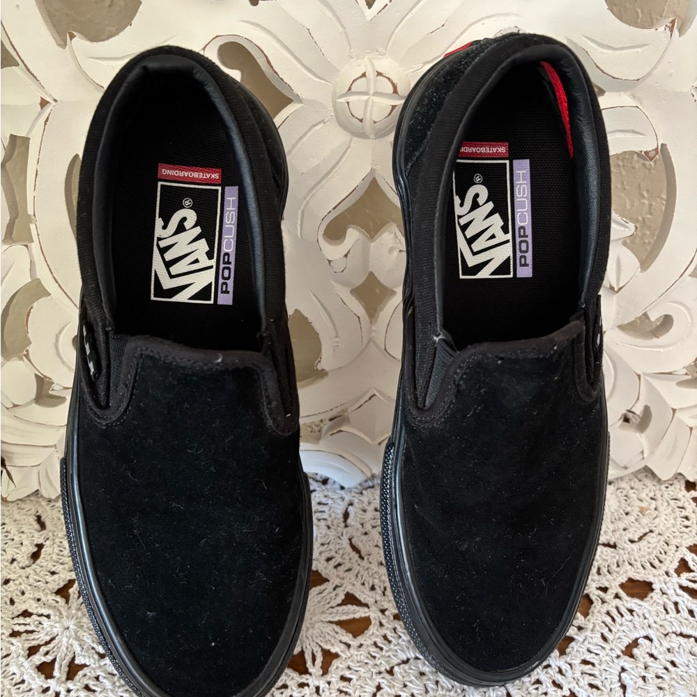 Vans Black PopCush Slip-On Shoes